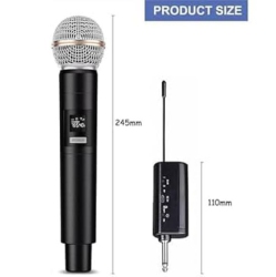 ACOUSTIC AUDIO Professional Advanced Universal Microphone Wireless Dynamic Vocal Microphone Receiver