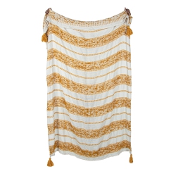 CORRIVEAU F. International - Mineral Stripe Throw, Indoor/outdoor, 50" X 60