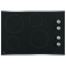 GE 30" 4-Element Electric Cooktop (JP3030DWBB) - Black