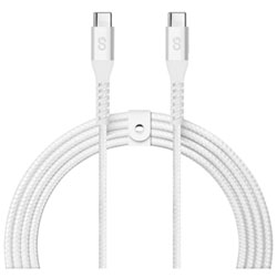 LOGiiX Vibrance 1.2m (3.9 ft.) Braided USB-C to USB-C Cable - Black