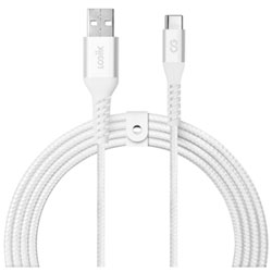 LOGiiX Vibrance 1.2m (3.9 ft.) Braided USB to USB-C Cable (LGX-13959) - Black