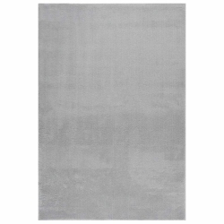 VIDAXL 5X7.5 Feet Indoor Shaggy Rugs, Modern Plush Area Rugs With Anti-Slip Backing In Gray