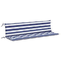 VIDAXL Indoor/outdoor Bench Cushions 2 PCs, Water-Repellent, Blue&white Stripe 78.7"x19.7"x2.8