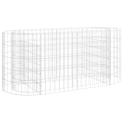 VIDAXL Gabion Raised Bed Galvanised Iron 120X50X50 Cm