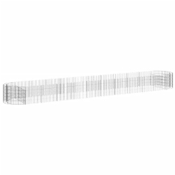 VIDAXL Gabion Raised Bed Galvanised Iron 600X100X50 Cm