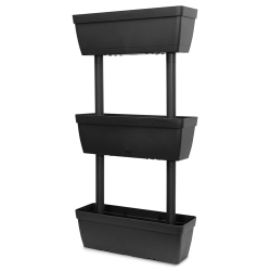 VIDAXL Garden Planter 3 PCs 100 Cm Anthracite