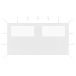 VIDAXL Gazebo Sidewall With Windows 4X2 M In White