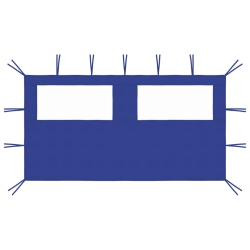 VIDAXL Gazebo Sidewall With Windows 4X2 M In Blue