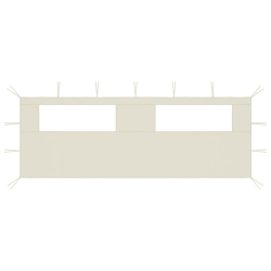 VIDAXL Gazebo Sidewall With Windows 6X2 M Cream