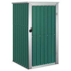 VIDAXL Garden Tool Shed 88X89X161 Cm Galvanised Steel In Green