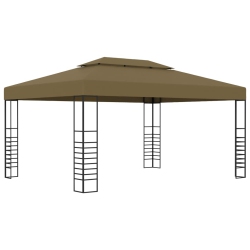 VIDAXL Gazebo 3X4 M Taupe 180 G/m²