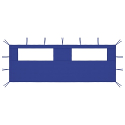 VIDAXL Gazebo Sidewall With Windows 6X2 M In Blue