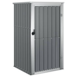 VIDAXL Garden Tool Shed 88X89X161 Cm Galvanised Steel In Grey