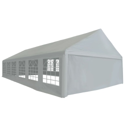 VIDAXL Party Tent Pe 6X12 M In Grey