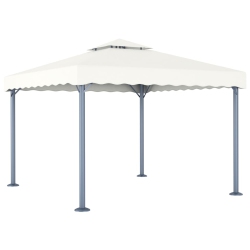 VIDAXL Gazebo 300X300 Cm Cream Aluminium