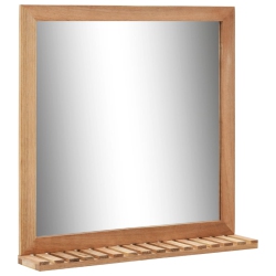 VIDAXL Bathroom Mirror 60X12X62 Cm Solid Walnut Wood