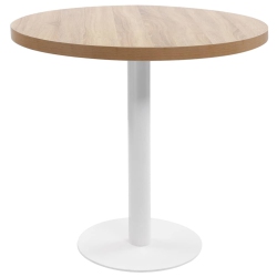 VIDAXL Bistro Table 80 Cm Mdf In Light Brown