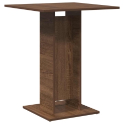 VIDAXL Bistro Table Oak 60X60X75 Cm Engineered Wood In Brown