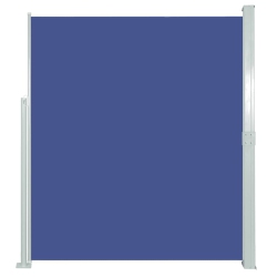 VIDAXL Retractable Side Awning 160 X 500 Cm In Blue