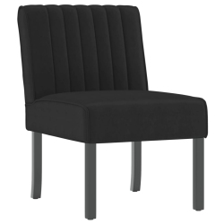 VIDAXL Slipper Chair Velvet In Black