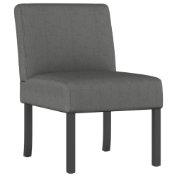 VIDAXL Slipper Chair Dark Fabric In Grey
