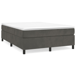 VIDAXL Box Spring Bed Frame Dark Velvet (Us/au Only) In Grey