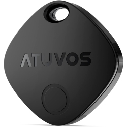 ATUVOS Smart Bluetooth Tracker Tag 1 Pack, Key Finder Works \w Apple Find My (Ios Only), Android Not Supported. Item Locator for Luggage, Suitcase