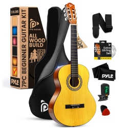 PYLE 36’’ Acoustic Classic Guitar Beginner for Students And Adults (Yellow)