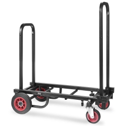 PYLE Adjustable Professional Equipment Cart - Compact 8-In-1 Folding Multi-Cart, Hand Truck/dolly/platform Cart, Extends Up to 25.24" to 40.24