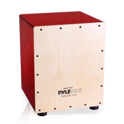 PYLE Snare-Style Cajon Wooden Percussion Box