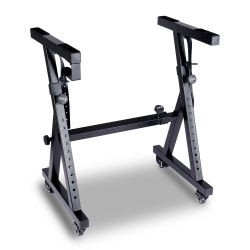 PYLE Heavy-Duty Keyboard Stand With Wheels - Digital/electronic Piano Height Adjustable Stand With Locking Wheels