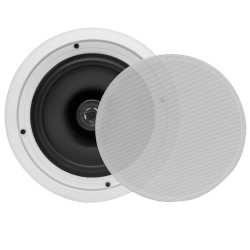PYLEHOME In-Wall / In-Ceiling Dual 8-Inch Speaker System, 2-Way, Flush Mount In White