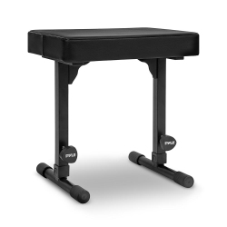 PYLE Adjustable Piano Bench, Keyboard Seat Portable Stool for Electronic Digital Keyboard Pianos