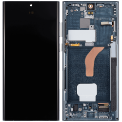 ESOURCE PARTS Replacement Oled Assembly With Frame Compatible for Samsung Galaxy S22 Ultra 5G (Aftermarket Plus) (Green)