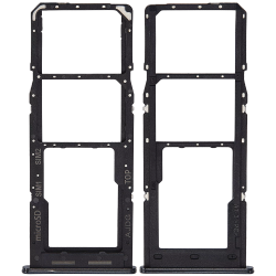 ESOURCE PARTS Replacement Dual Sim Card Tray Compatible for Samsung Galaxy A04S (A047 / 2022) (Black)