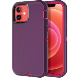 SUPERSHIELD Defender Fitted Hard Shell Case Unleash Ultimate Protection for Iphone 14/13 - In Purple