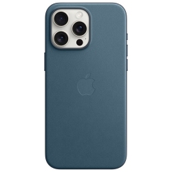 APPLE Refurbished (Good) Finewoven Fitted Hard Shell Case With Magsafe for Iphone 15 Pro Max - Pacific Oem Part Mt4Y3Zm/a In Blue