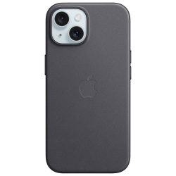 APPLE Refurbished (Good) Finewoven Fitted Hard Shell Case With Magsafe for Iphone 15 - Oem Part Mt393Zm/a In Black