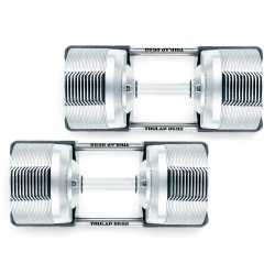 TRULAP 8592 Adjustable Dumbbells (Gen 4) - 52 Dumbbells Into 1 Set (4 Kg – 41.5 Kgs / 8.5 Lbs - 92 Lbs) - Set Of 2