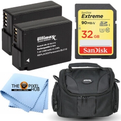 PANASONIC 2 Battery Dmw-Blc12 Accessory Bundle for Fz200 Fz1000 Dmc-Gh2 G7 Gx85
