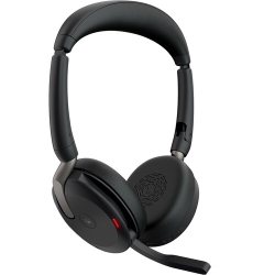 JABRA Evolve2 65 Flex On-Ear Wireless Bluetooth Headset With Noise Cancelling Microphone - - (26699-999-999-01) In Black