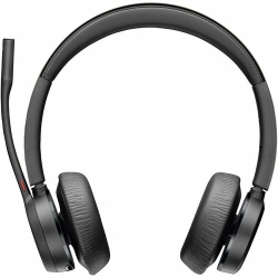 HP POLY Voyager On-Ear Wireless Bluetooth Noise Cancelling Headset W/ Microphone - - (77Z00Aa) In Black