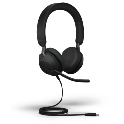 JABRA Evolve2 40 On-Ear Passive Noise Cancelling Headsets With Mic (24189-999-999)