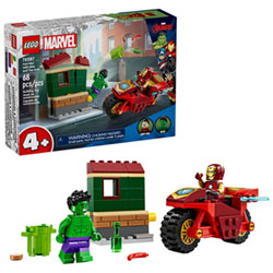LEGO Marvel: Iron Man with Bike and The Hulk - 68 Pieces (76287)