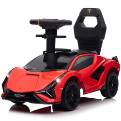 VOLTZ TOYS Ride-On Push Car for Kids, Licensed Lamborghini Sian for Toddlers 18-60 Months, Sliding Walker Toy Car \w Music, Lights And Under Seat