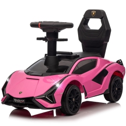 VOLTZ TOYS Ride-On Push Car for Kids, Licensed Lamborghini Sian for Toddlers 18-60 Months, Sliding Walker Toy Car \w Music, Lights And Under Seat