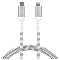 dbramante1928 1.2m (3.94ft) USB-C to Lightning Braided Cable (DB-CB12CLGRU508) - White