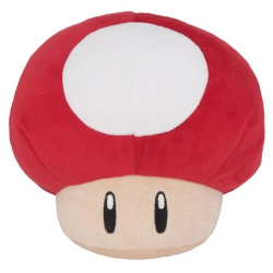 LITTLE BUDDY Super Mario All Star Collection Super Mushroom 6" Plush [] In Red