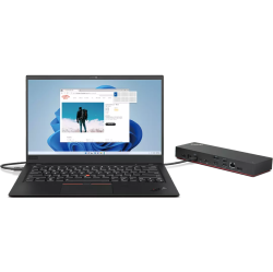 LENOVO Thinkpad Universal Thunderbolt 4 Dock - Black (40B00135Us) In Red