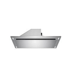 VICTORY 36 Inch 600 Cfm Flush Ceiling Mount Range Hood In Stainless Steel